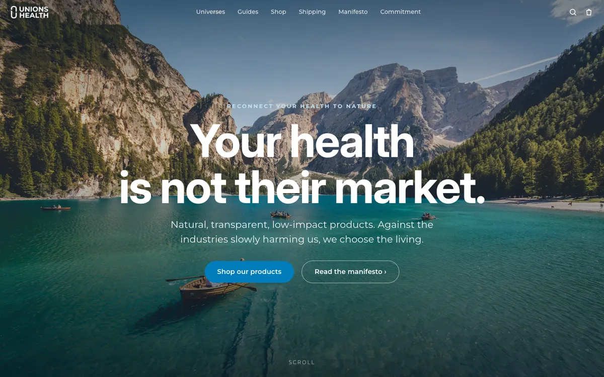 Accueil d'Unions Health